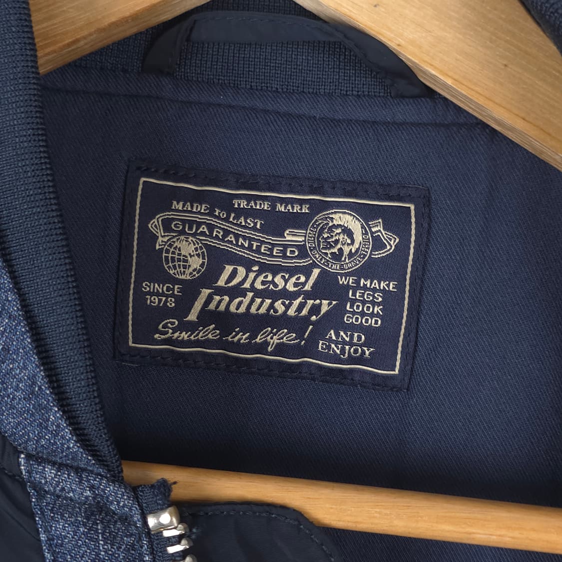디젤 나일론 데님 ma-1 자켓 (M) 상품이미지4