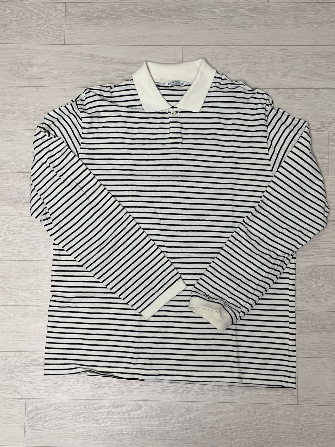 블랭크룸 긴팔 스트라이프 폴로 상품이미지2