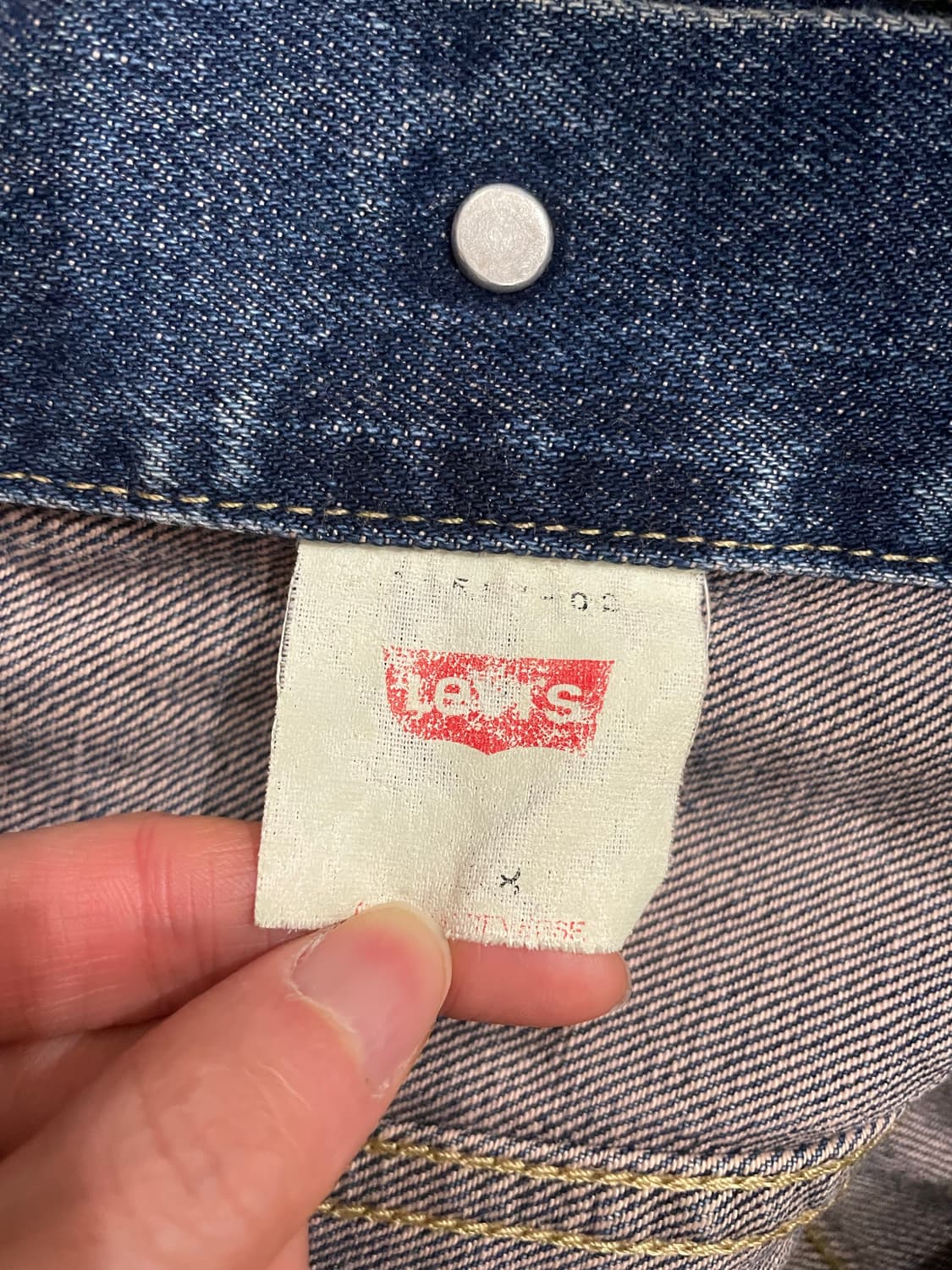 80-90s 리바이스 557 big E 트러커 데님 자켓 38 상품이미지8