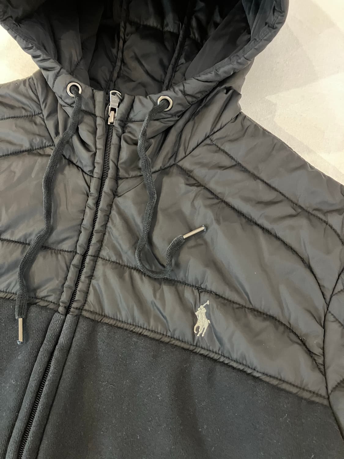 대장급 폴로 하이브리드 경량패딩 블랙 상품이미지2