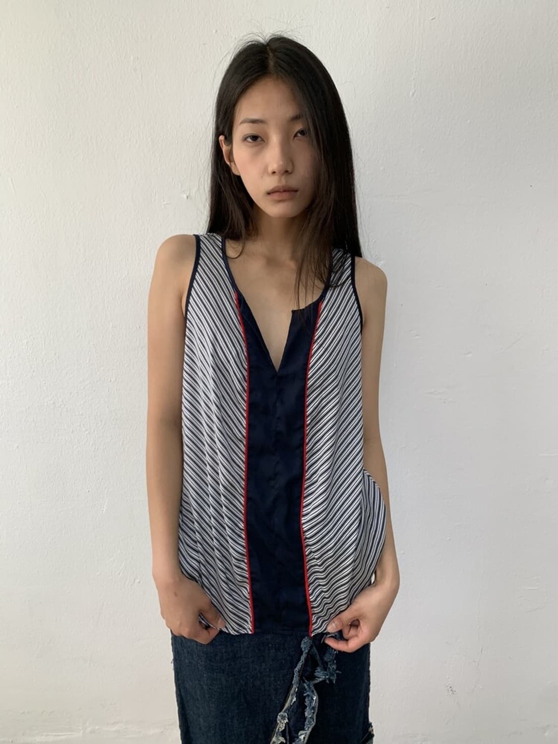 Gap striped sleeveless blouse 상품이미지1