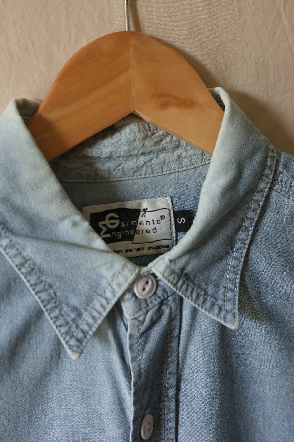 엔지니어드가먼츠 올드라벨 샴브레이 셔츠S 상품이미지2