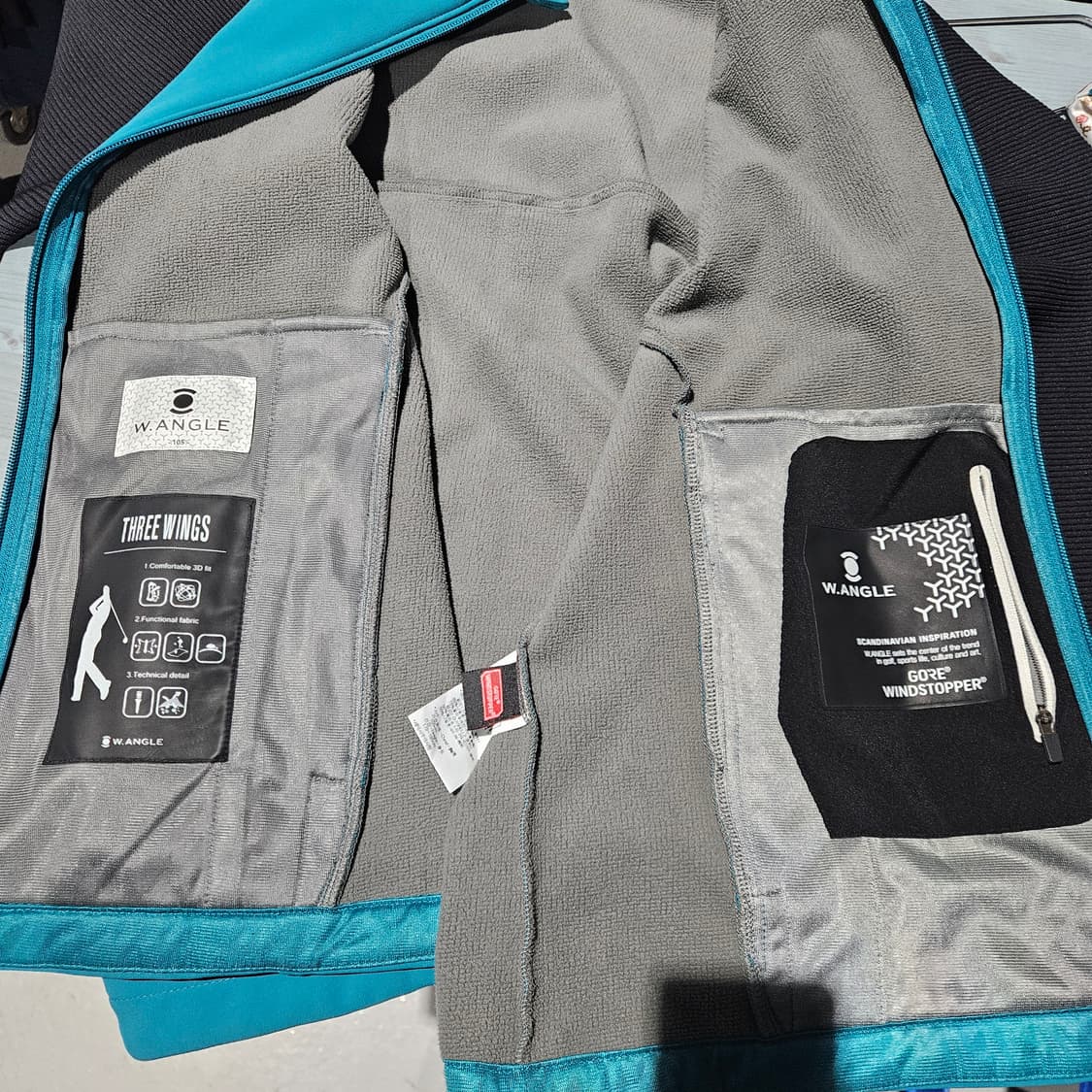 와이드앵글 남성 골프 기모 집업 105 상품이미지4