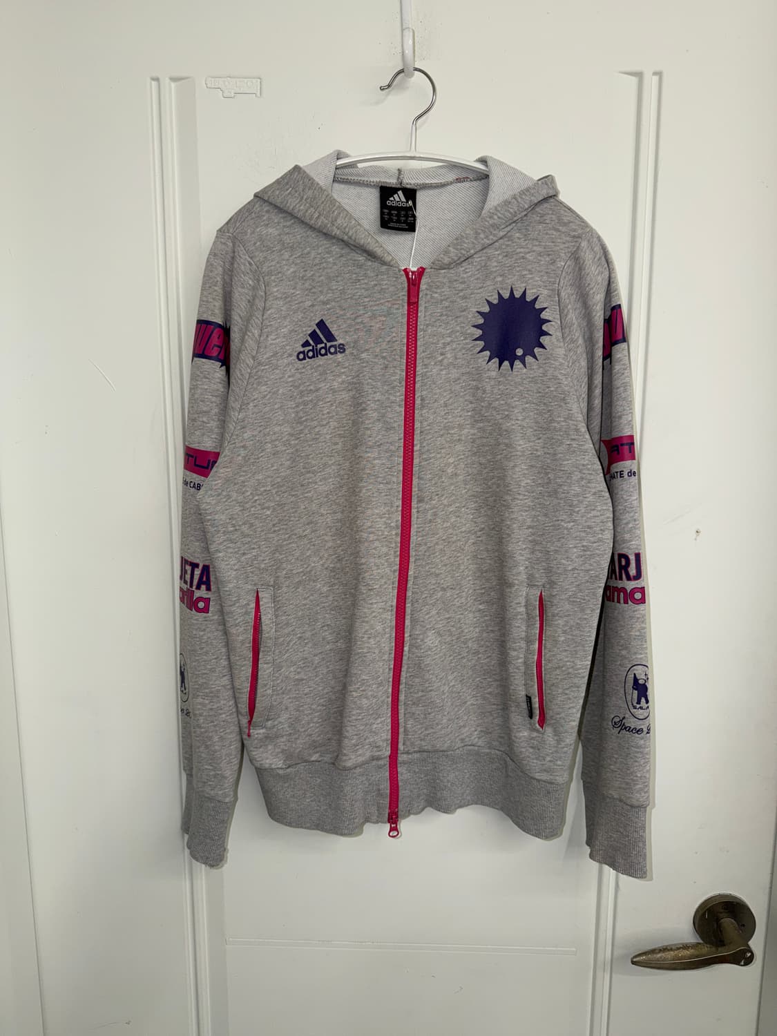 일본빈티지 아디다스 유니크 후드집업 상품이미지5