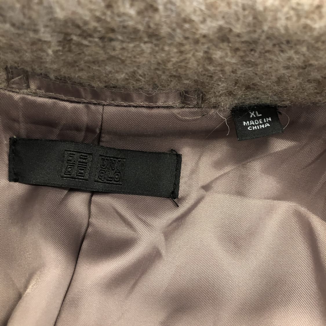 유니클로 싱글 울 코트 여성 XL 오트밀 상품이미지6