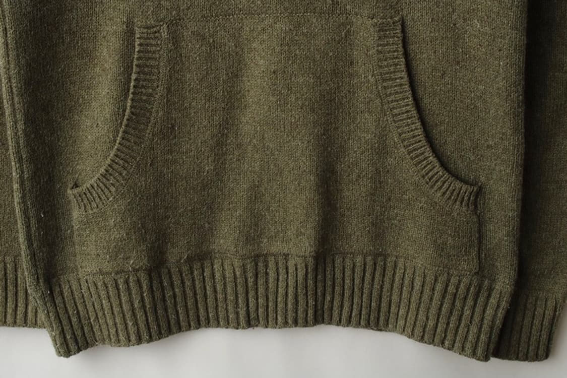 [M] GAP 갭 빈티지 울 블랜디드 하프 버튼 니트 후디 상품이미지3