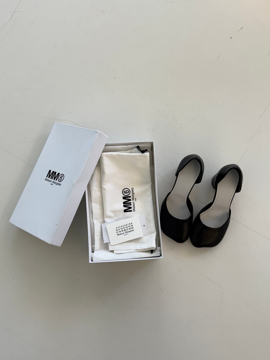 MM6 메종마르지엘라 스티치 디테일 레더 샌들힐 38 상품이미지2