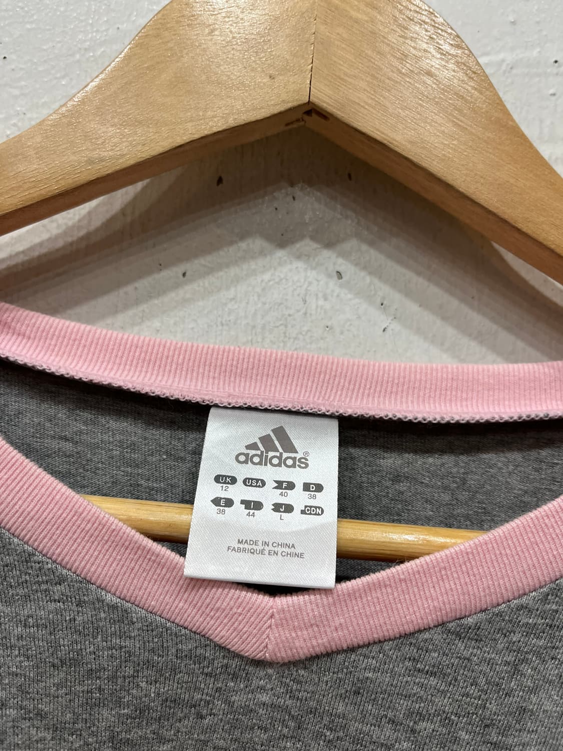 00s 아디다스 재팬 그레이 핑크 롱슬리브 우먼즈 상품이미지5