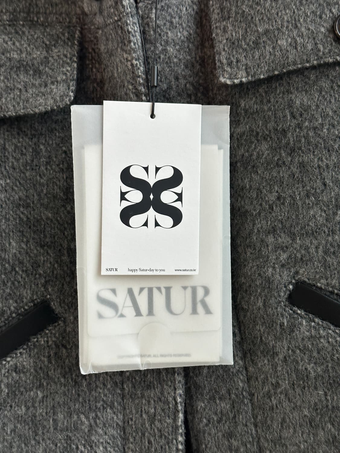 세터 헤어리 울 블렌드 트러커 자켓 차콜 L 상품이미지8