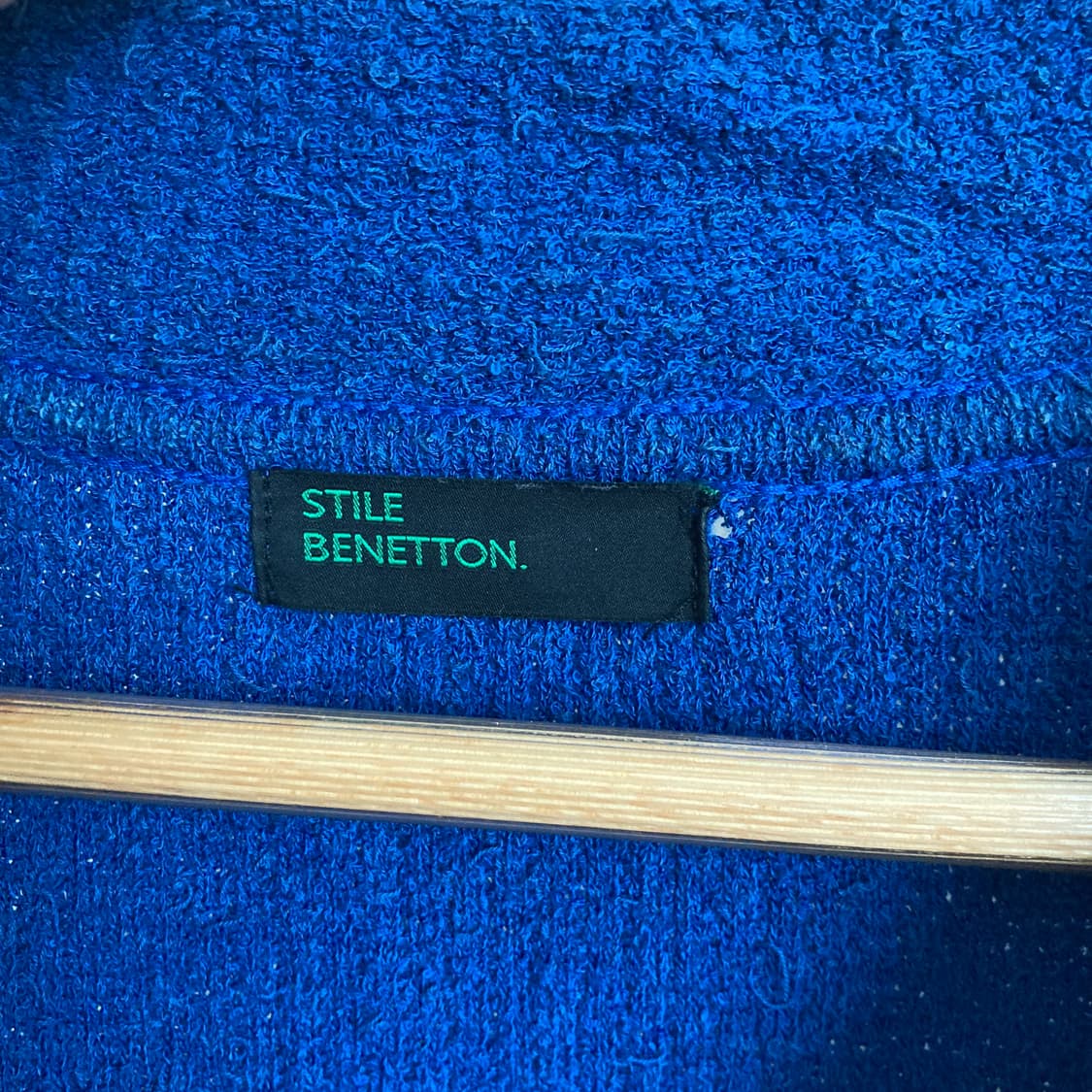 베네통 CIAO 파랑색 니트 가디건 상품이미지6