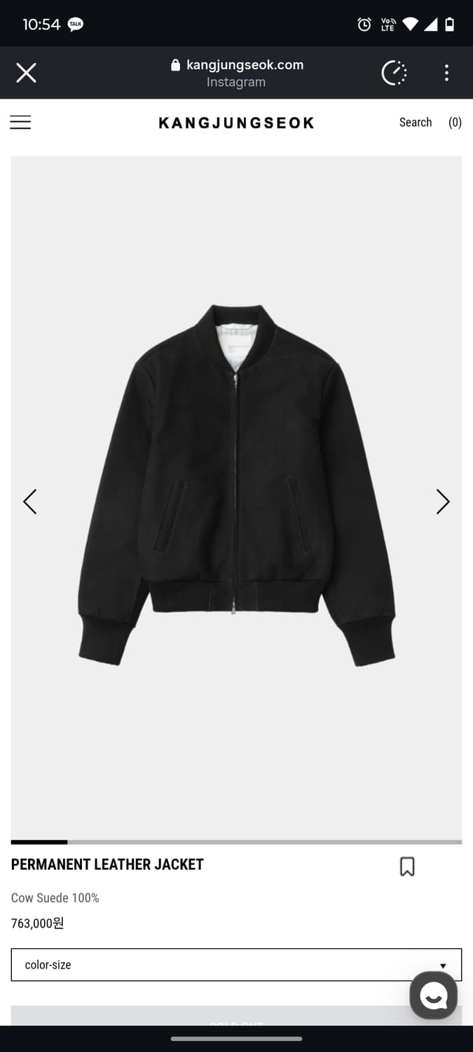 (구매)강정석 레더 자켓 48 상품이미지1