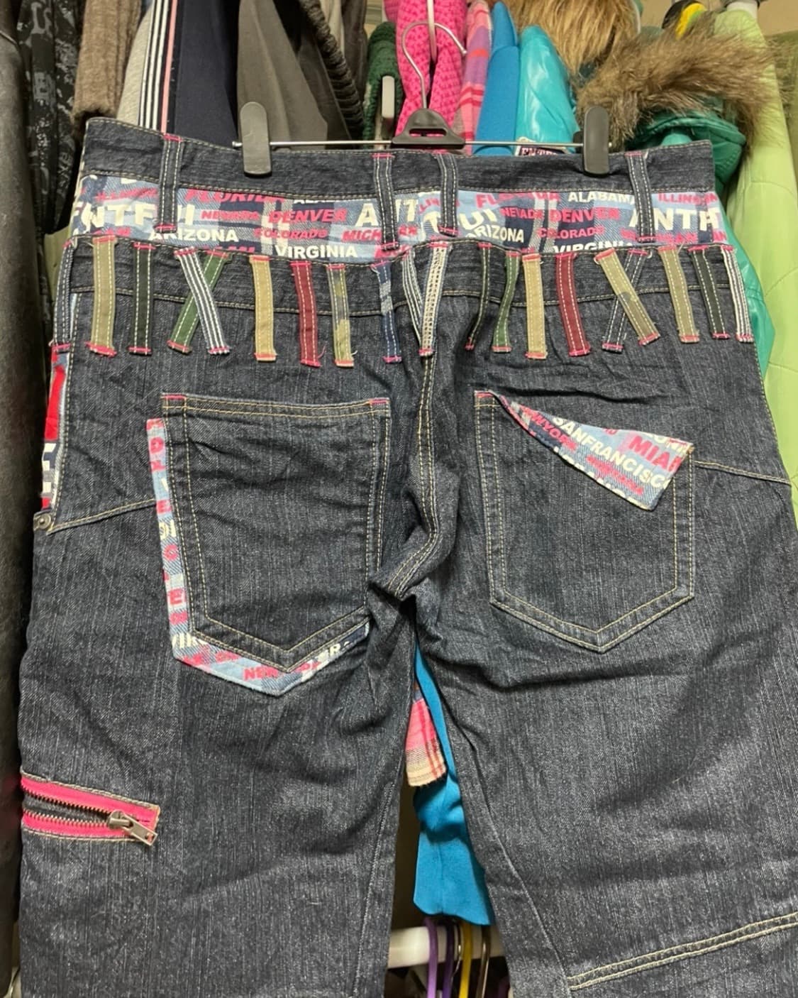 JPN 빈티지 패치 디테일 팬츠 상품이미지2
