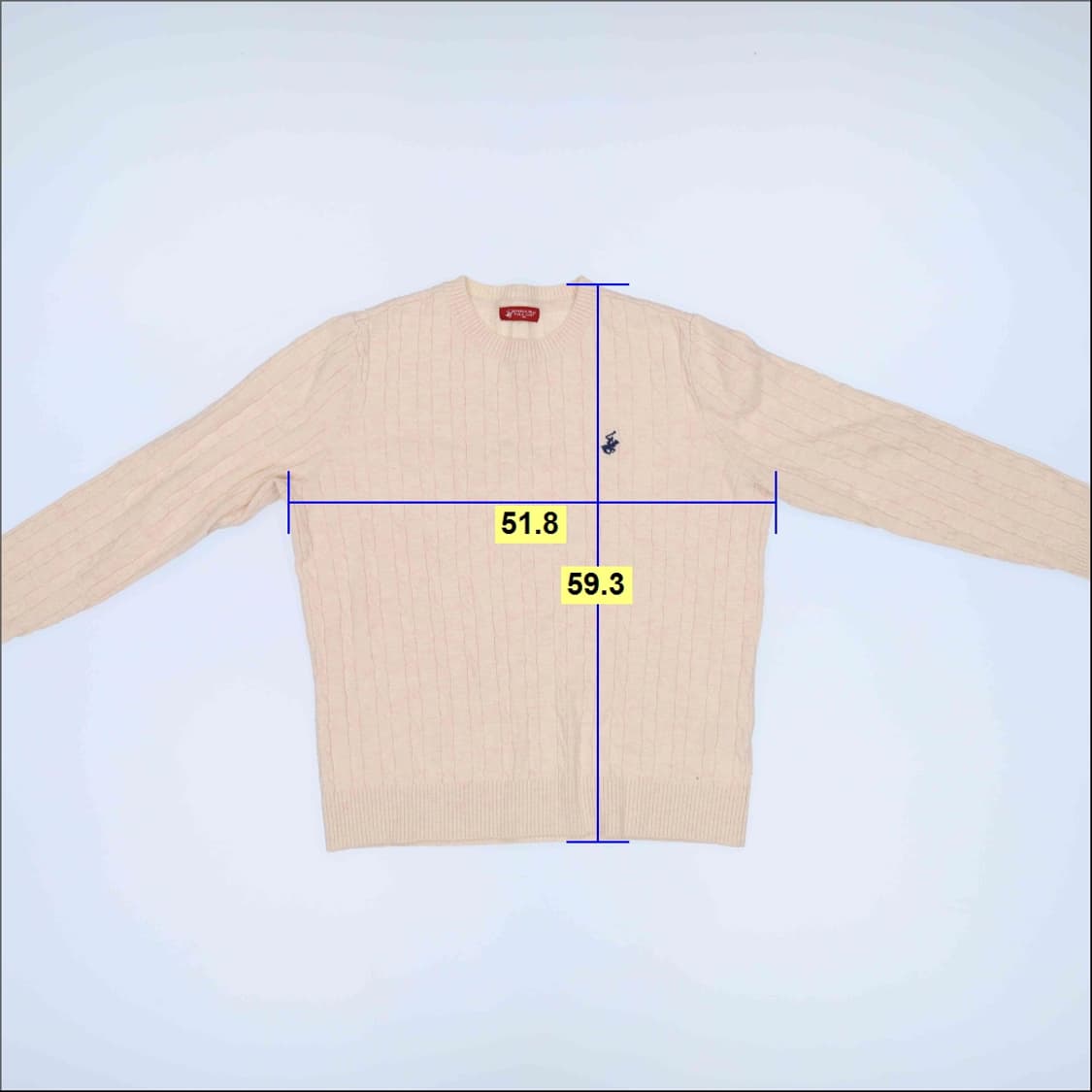 105 버버리힐즈 폴로클럽 케이블니트 0121H1 상품이미지6