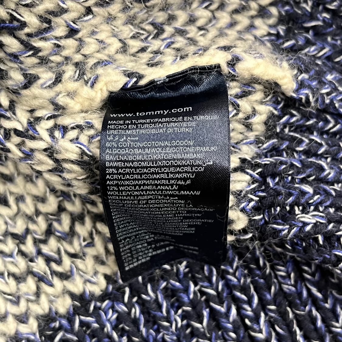 [정품/M] 타미힐피거 패턴 니트 스웨터 b19 상품이미지6