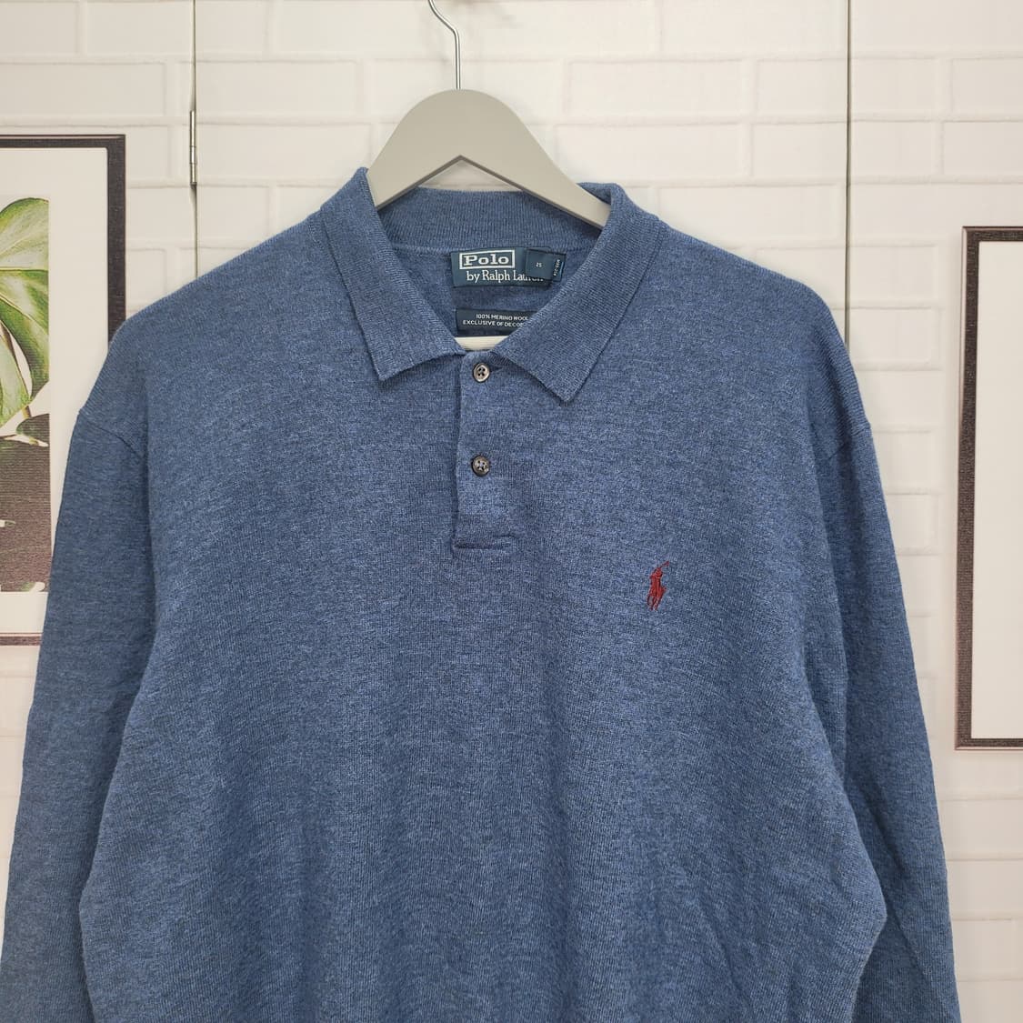 폴로랄프로렌 메리노 울 카라넥 긴팔 니트 스웨터 2XL사이즈 상품이미지2
