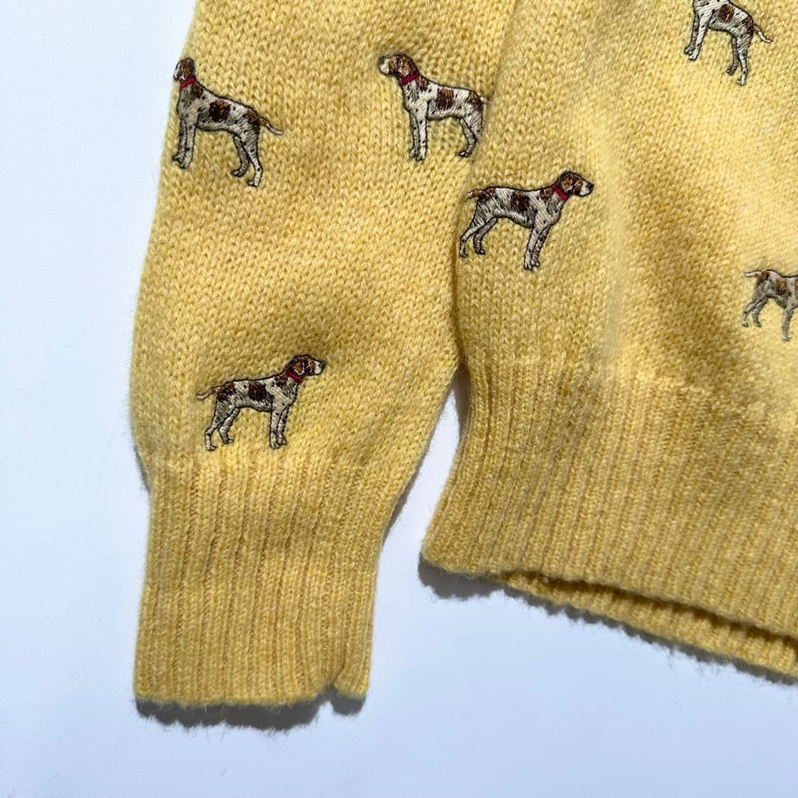 폴로 랄프로렌 도그 엠브로이디드 패턴 라운드 울 니트 상품이미지6