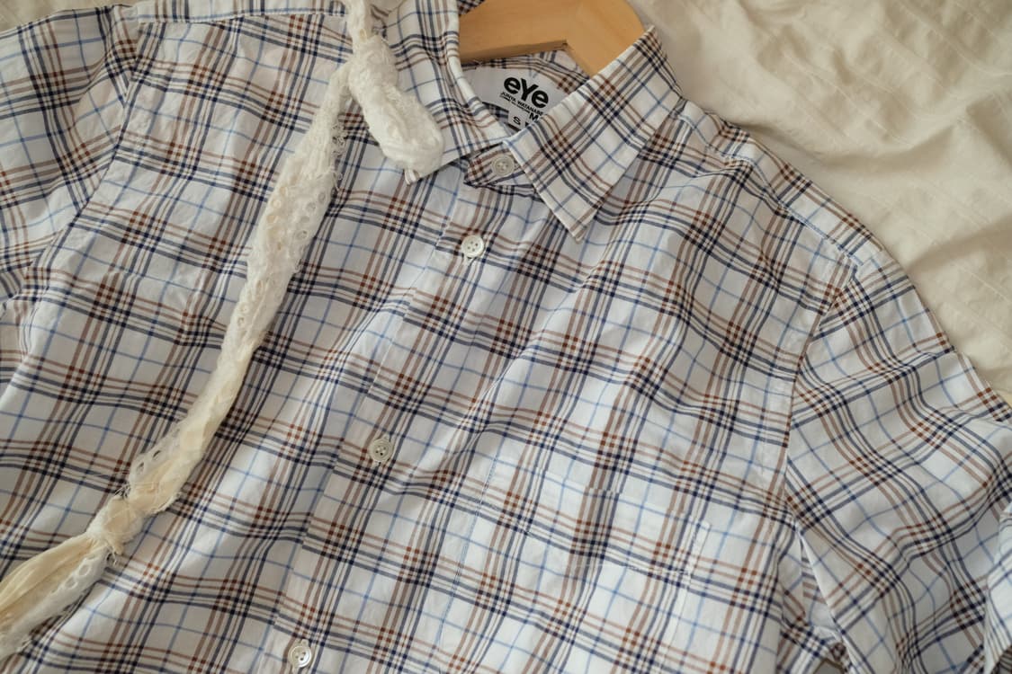 eYe 준야와타나베 꼼데가르송 반팔 셔츠 s 상품이미지5