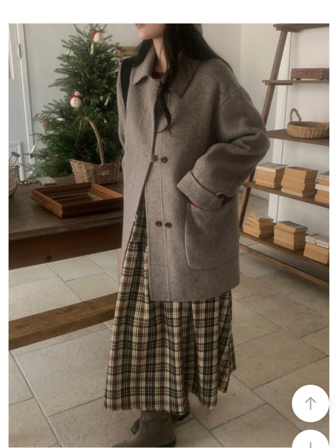 무드인슬로우 베이지 코트 상품이미지4