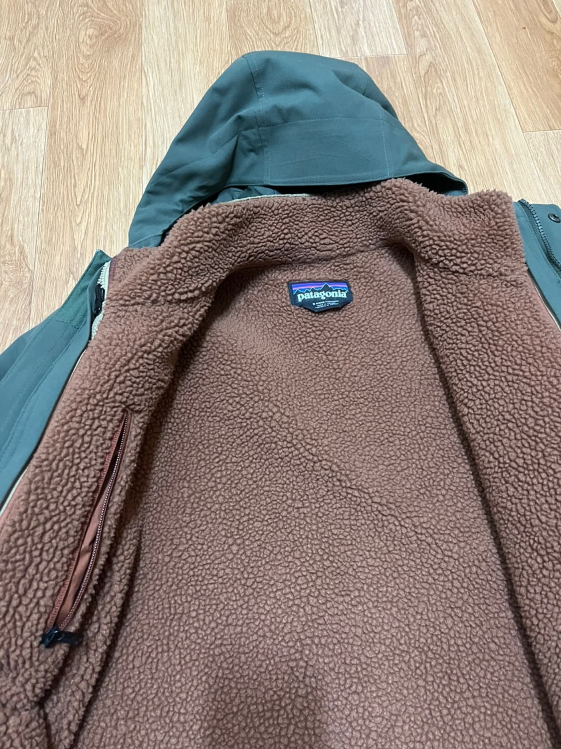 파타고니아 3 in 1 양털 패딩 방수 자켓 후드 사파리 플리스 후디 상품이미지2