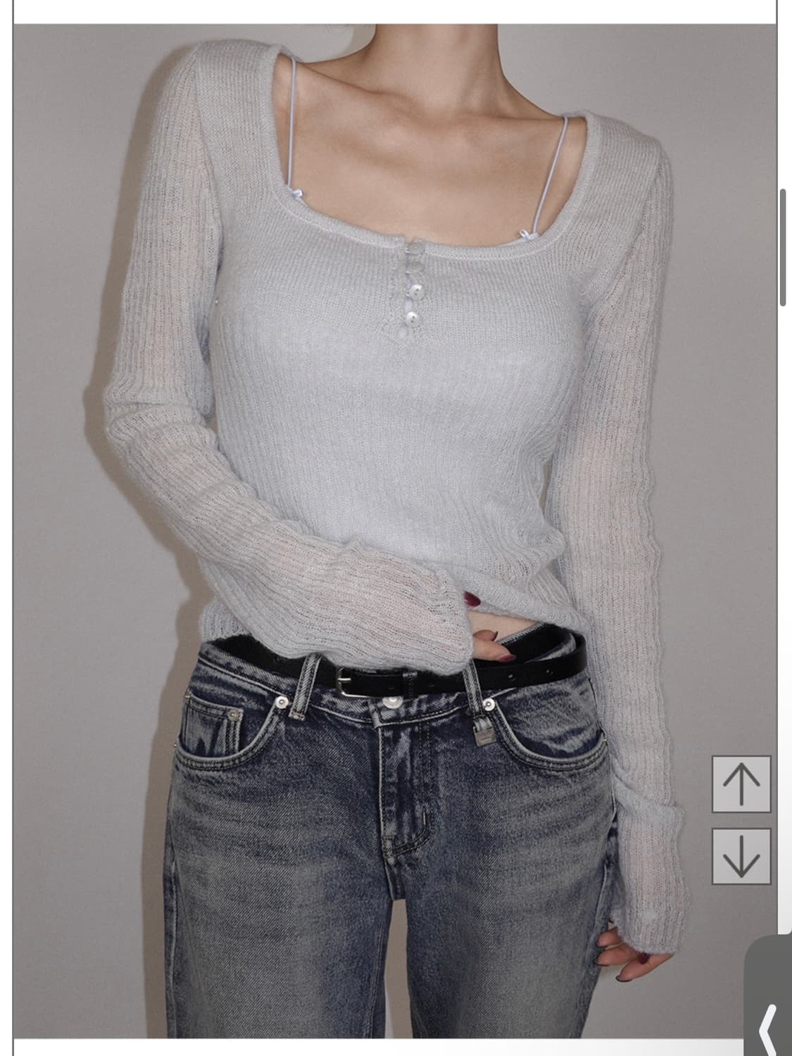 새상품 페일제이드 hairy lily knit  상품이미지1