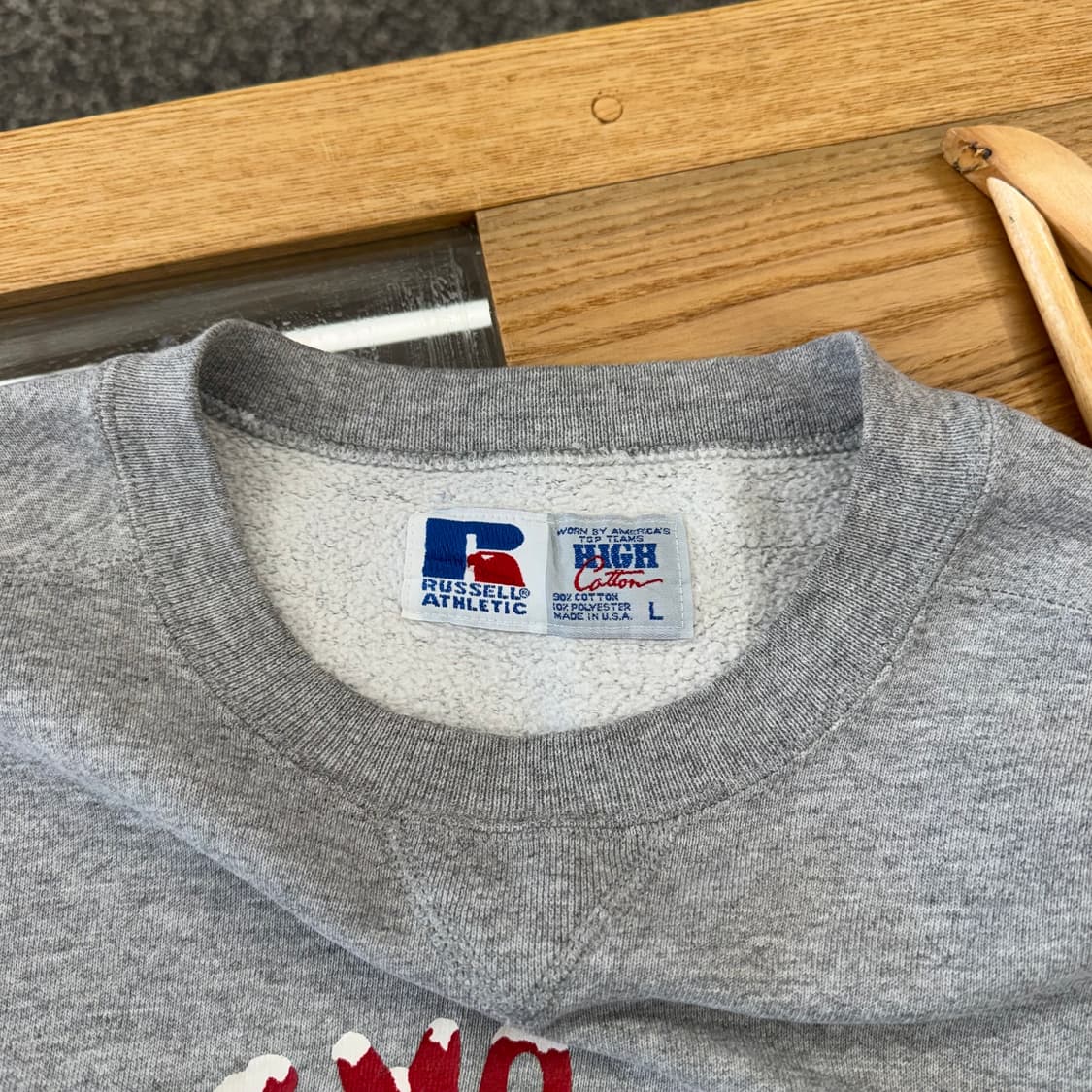 80s 러셀 빈티지 스웻셔츠 맨투맨 made in USA (L)  상품이미지5