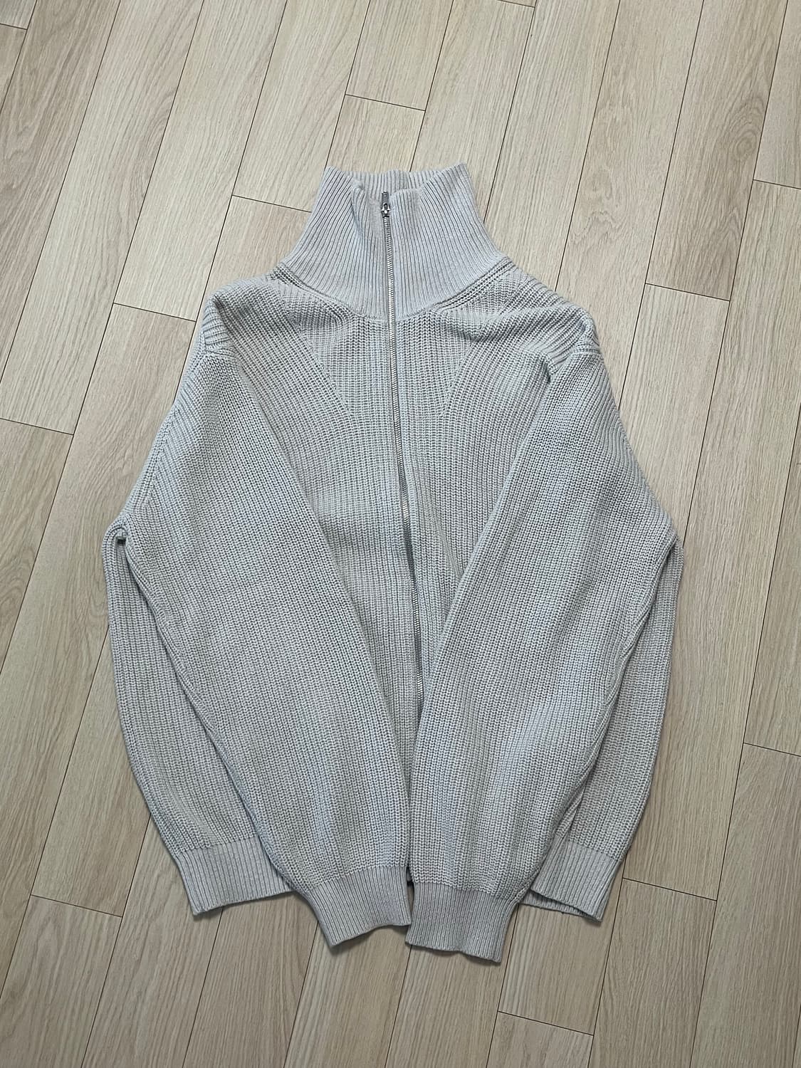 키뮤어 니트 집업 상품이미지1