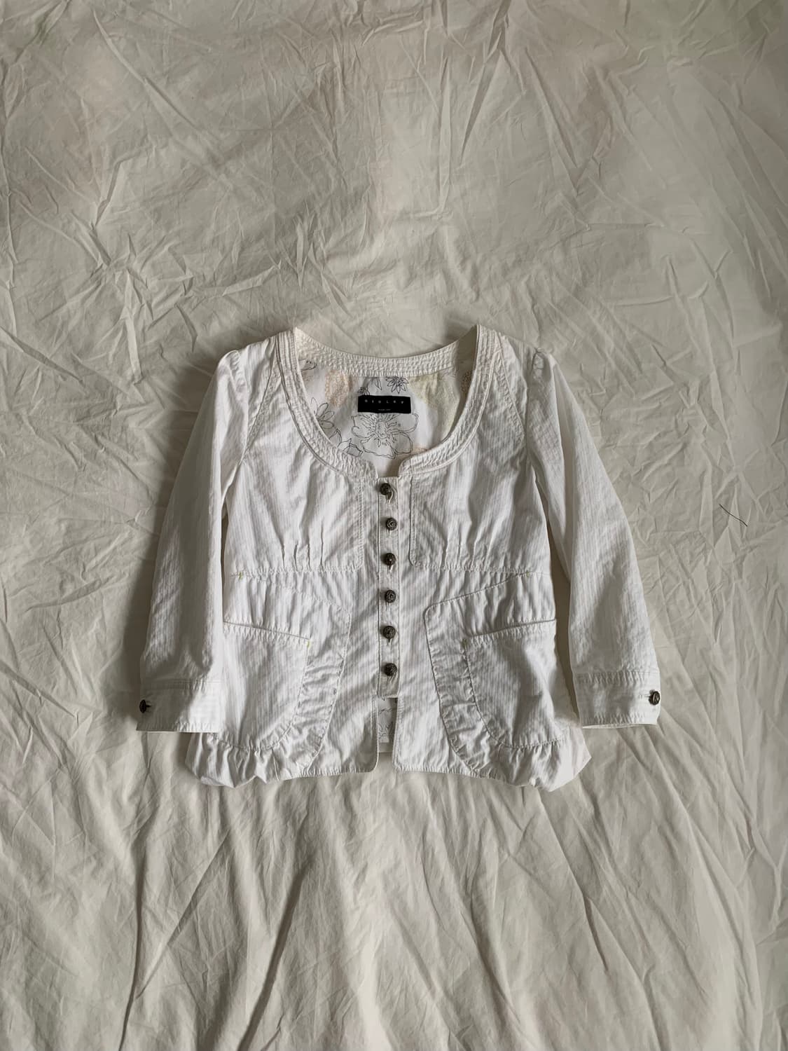SISLEY 화이트 자켓 상품이미지1