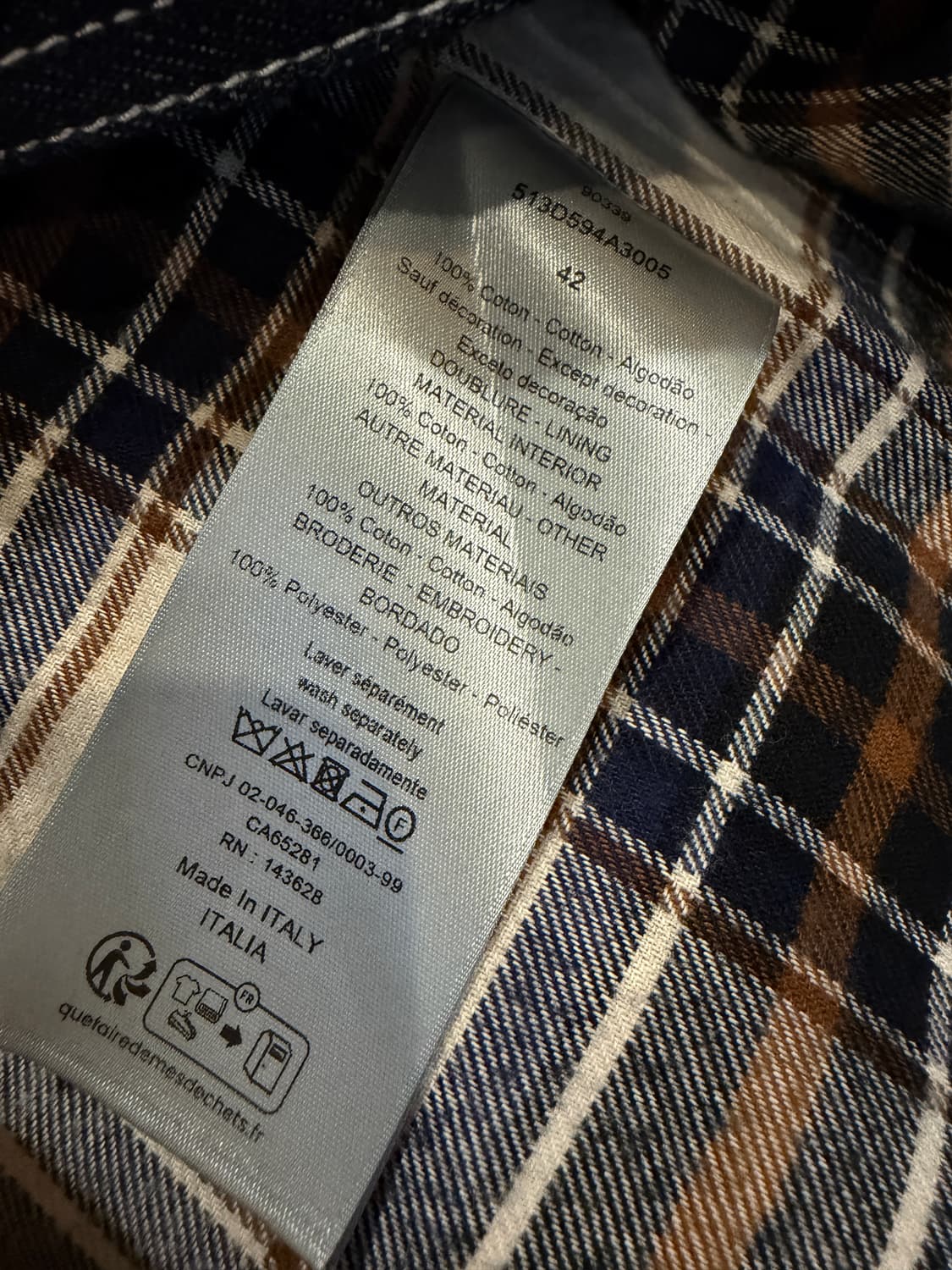 Dior Archives Labels 오버셔츠 상품이미지2