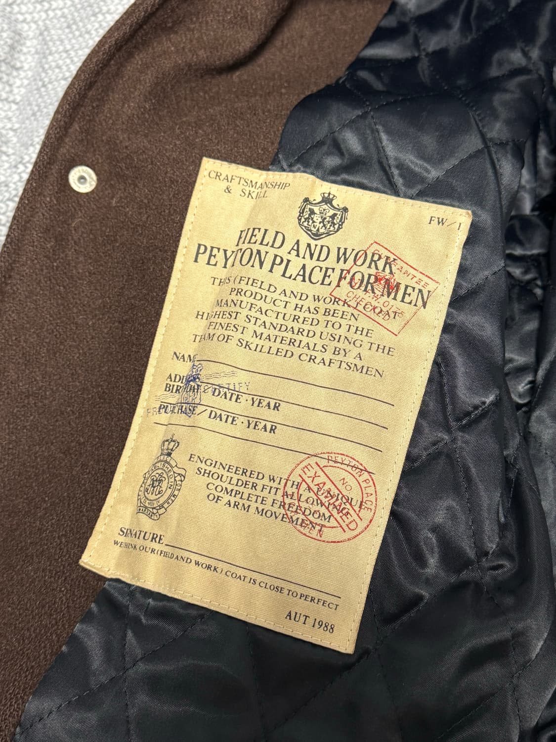 80s PEYTON PLACE FOR MEN 바시티 자켓 상품이미지6