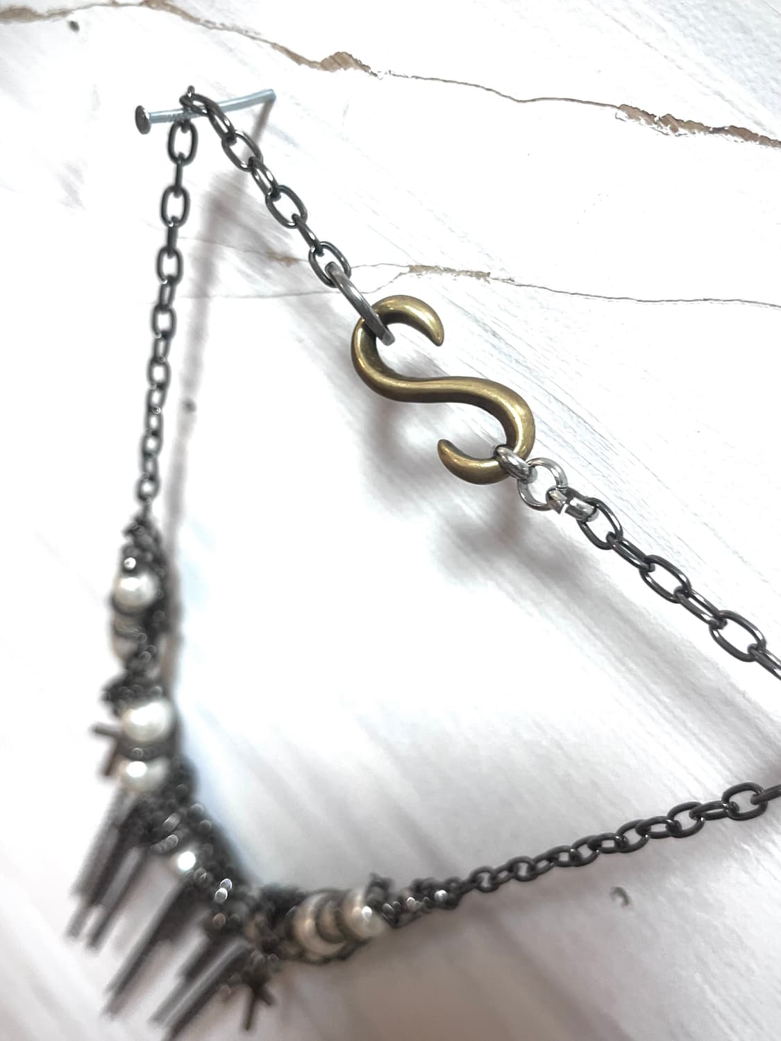 A pearl rayering necklace 상품이미지5