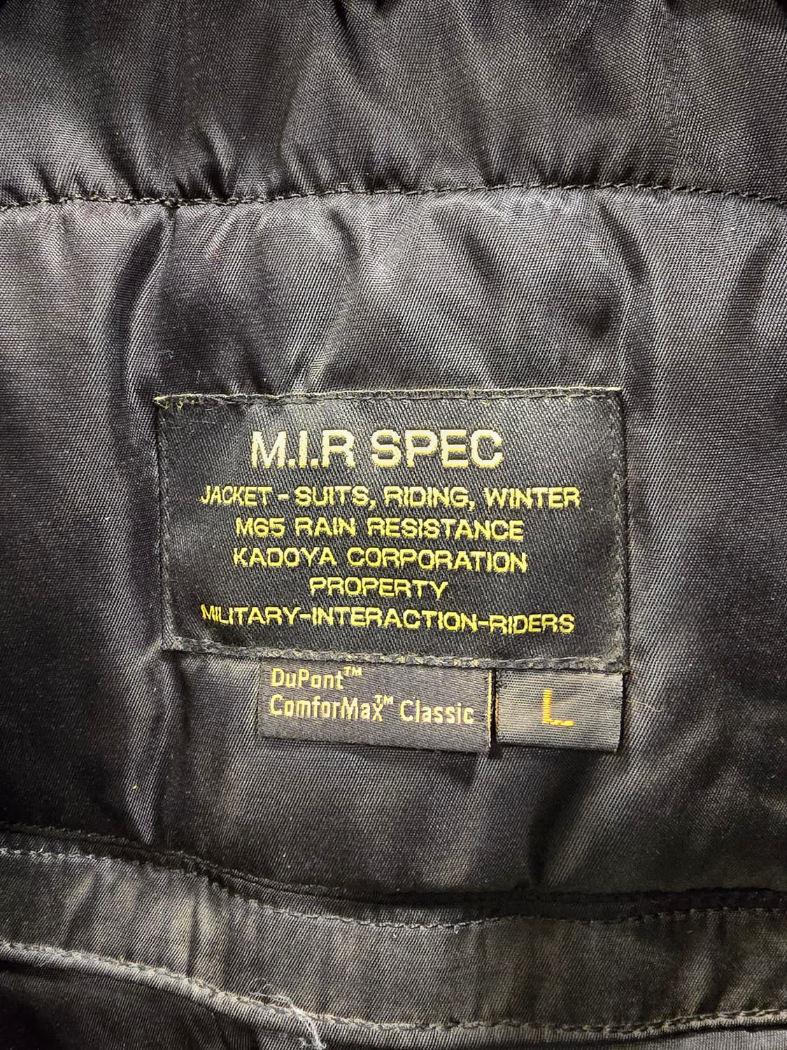 카도야 KADOYA N-3R (M.I.R SPEC) 가죽자켓 95~100 상품이미지8
