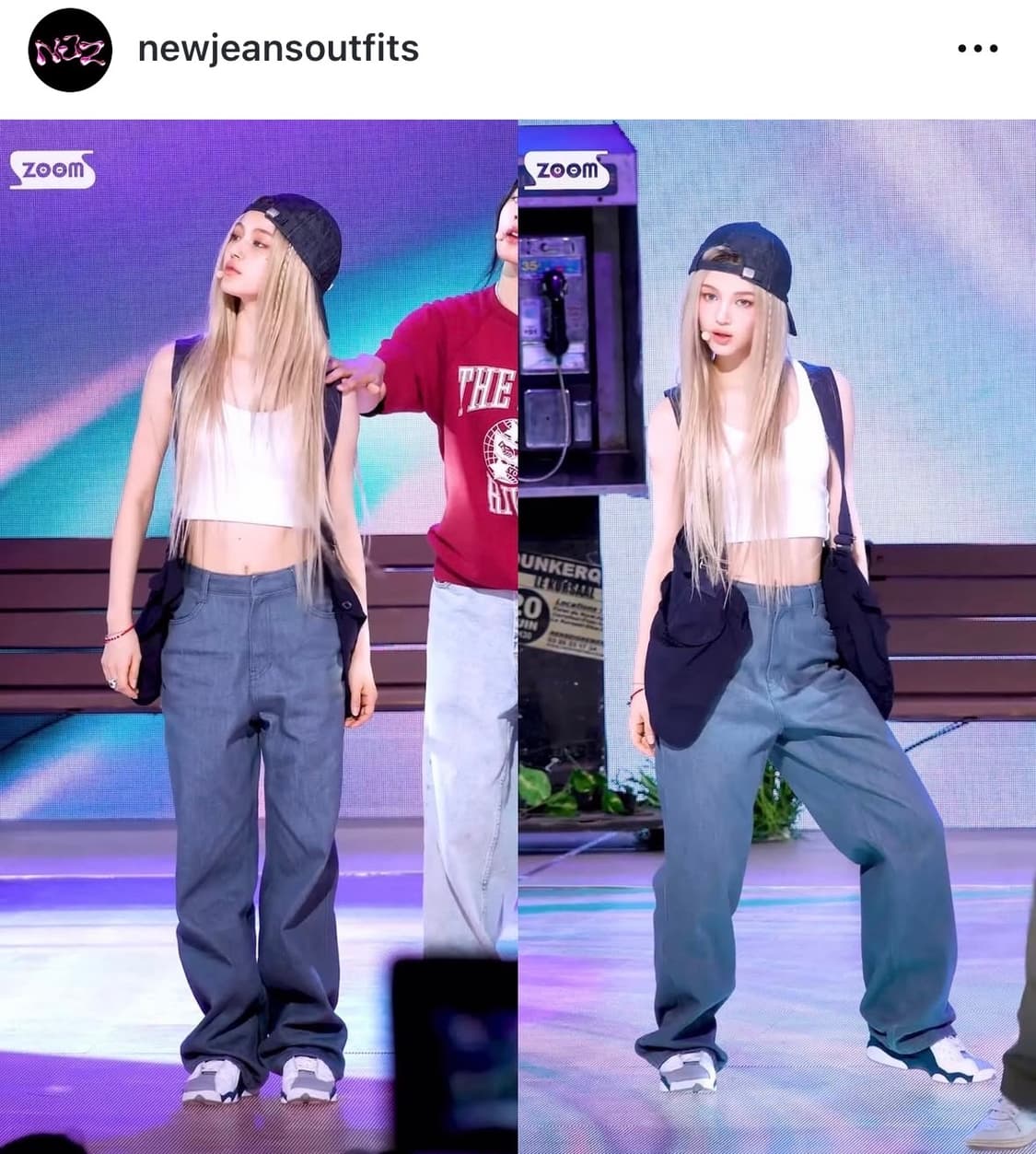 아모멘토 인디고 데님 블루 0size (뉴진스 착용) 상품이미지4