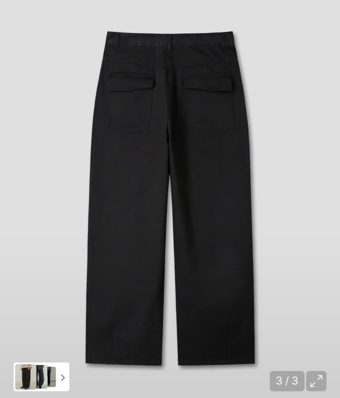 다이브인 무민서 워시드 루즈드 코튼 팬츠 상품이미지3