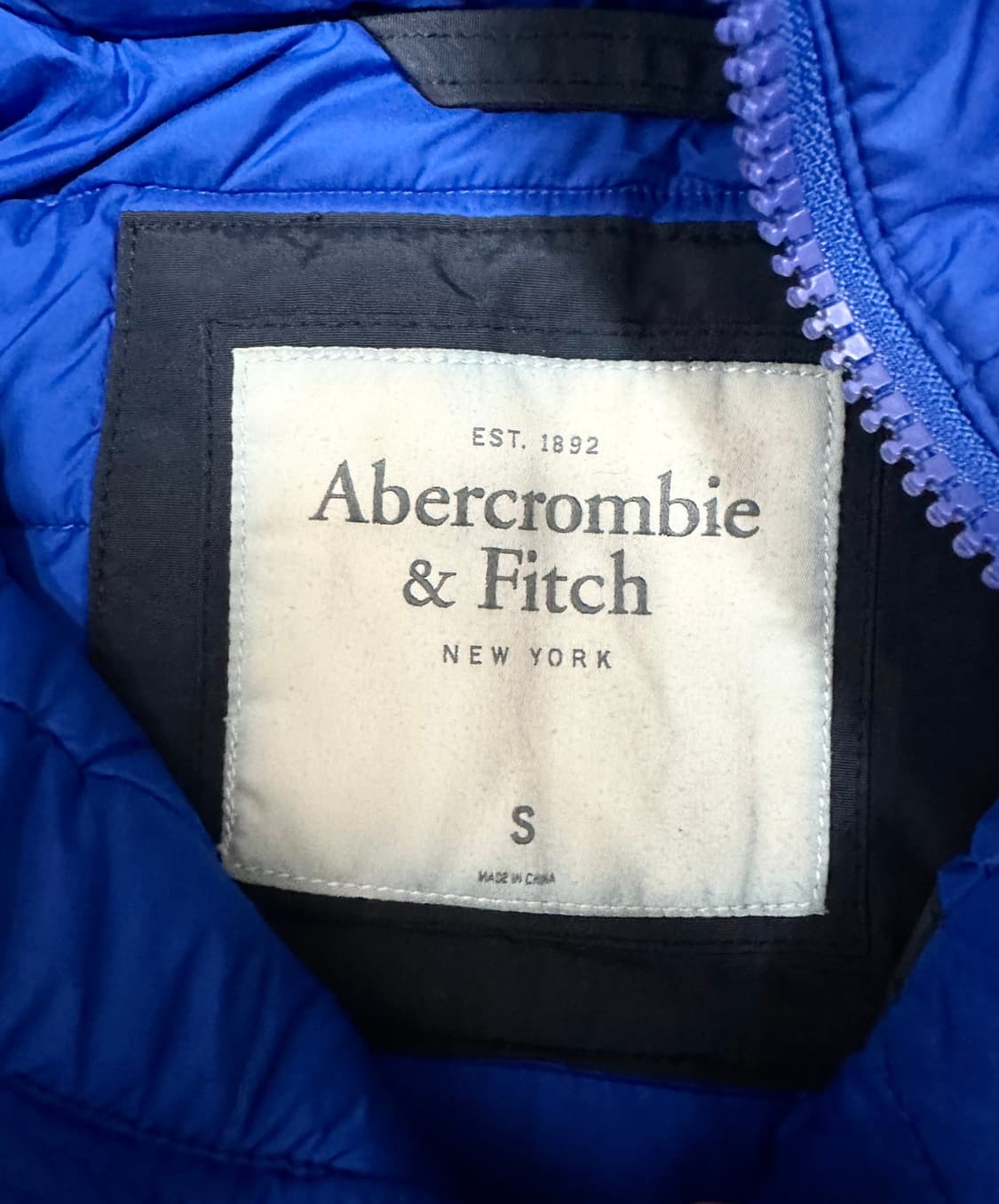 아베크롬비 후드 퍼 네이비 패딩 점퍼 상품이미지4
