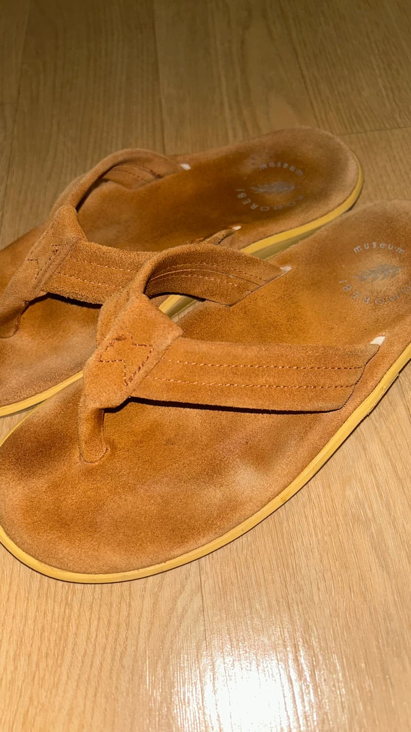 코모레비뮤지엄 스웨이드 쪼리 브라운 240~245 상품이미지4