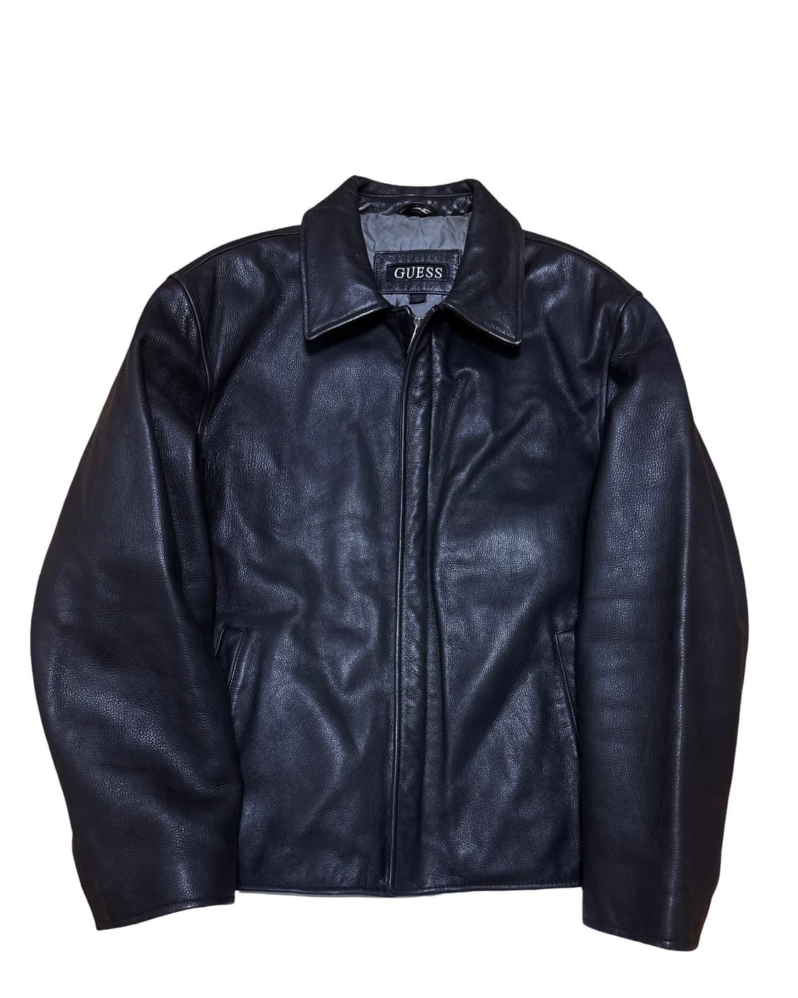 Guess 게스 블랙 리얼레더 자켓 상품이미지1