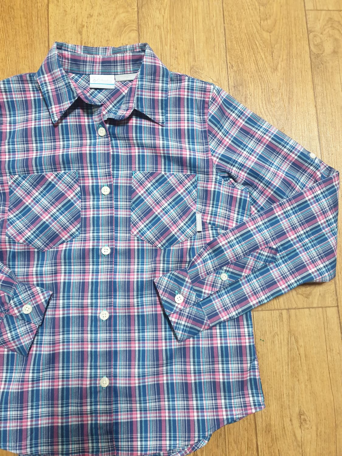 1165 컬럼비아 긴팔 남방셔츠 90 사이즈입니다 상품이미지3