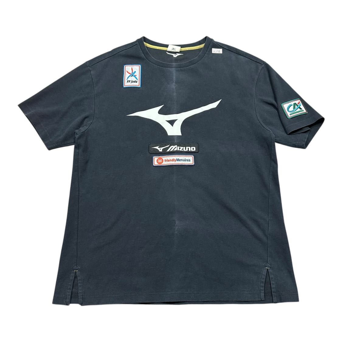 ✨ (바배) 미즈노 유도 쥬도 레트로 블랙 반팔티  상품이미지1