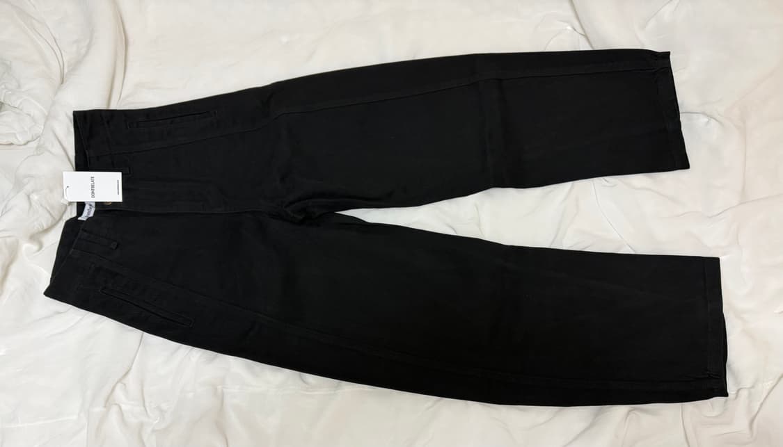 [새 상품] 돈비레잇 커브 코튼 팬츠 블랙s 상품이미지4