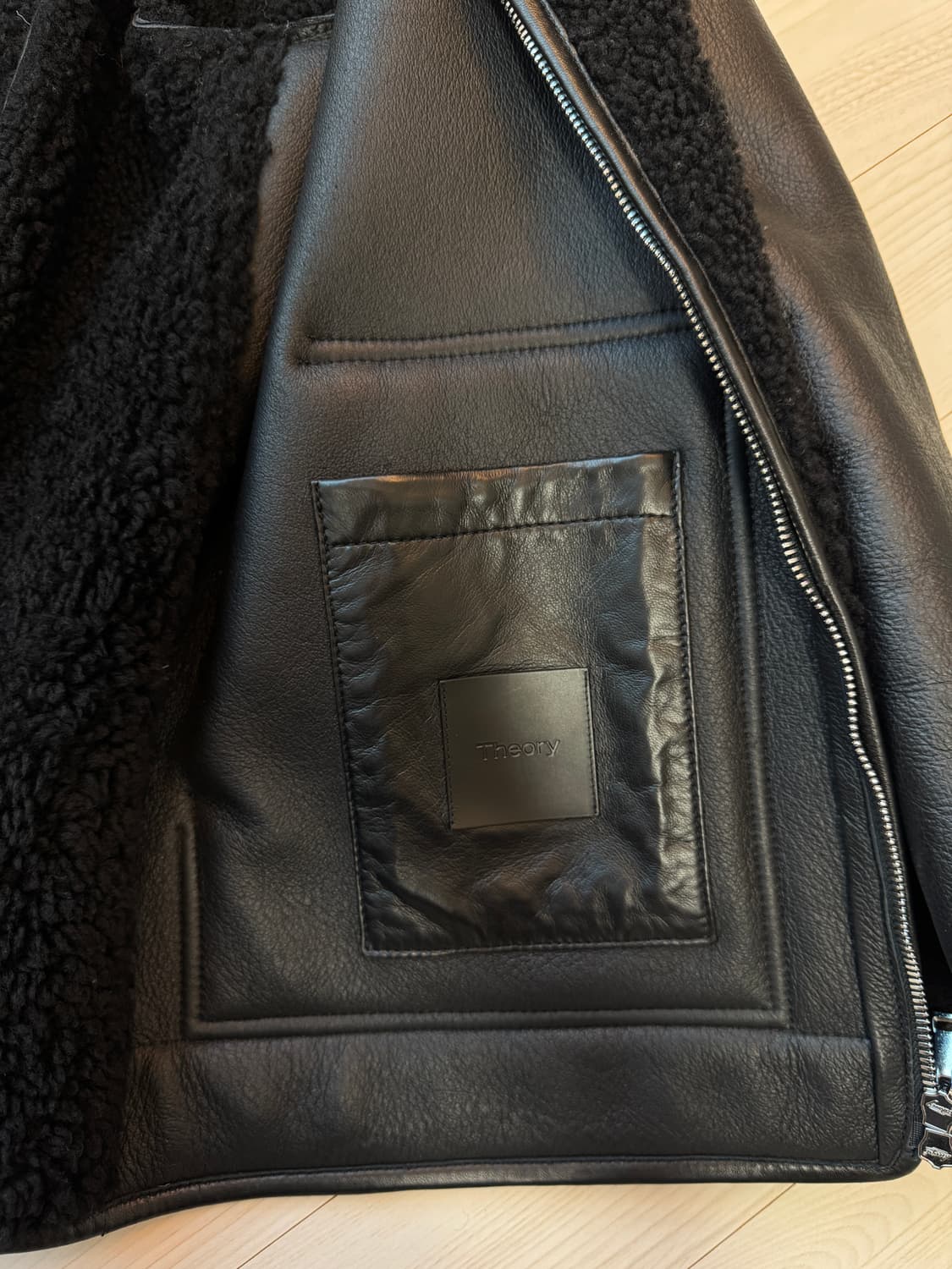 띠어리 맨 무스탕 양가죽 자켓 M 상품이미지5