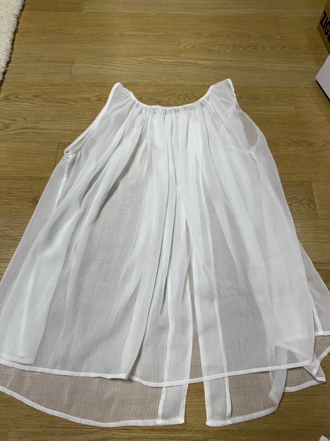 트리밍버드 타이 미니원피스 화이트 상품이미지9