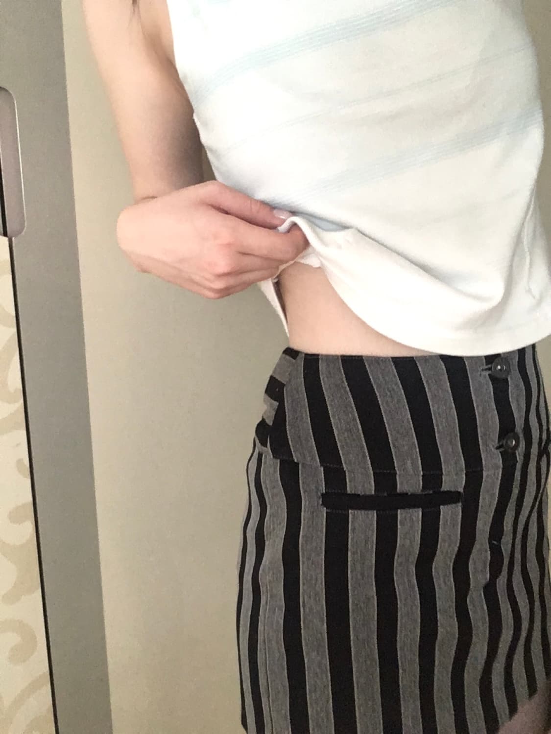 Stripe pattern mini skirt 상품이미지3