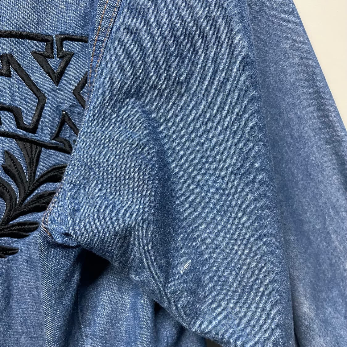 아비렉스 빅로고 데님 셔츠 자켓 상품이미지3