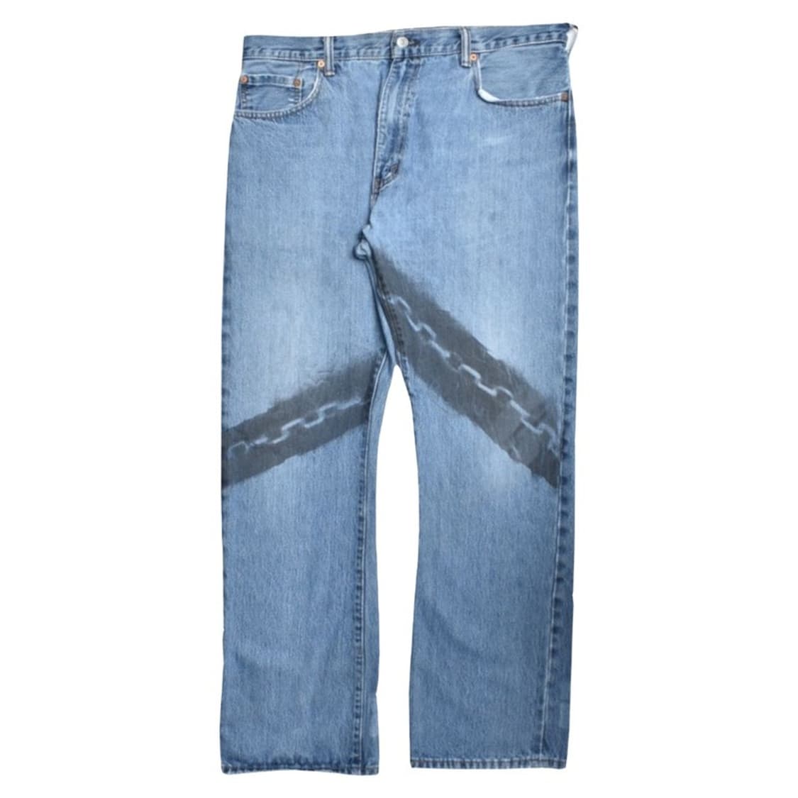 00S 리바이스 517 부츠컷 청바지 체인 커스텀 데님팬츠 38  상품이미지1