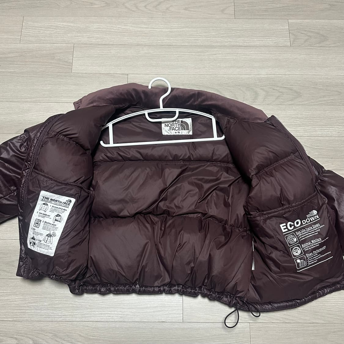 노스페이스 눕시 패딩 브라운 M 상품이미지4