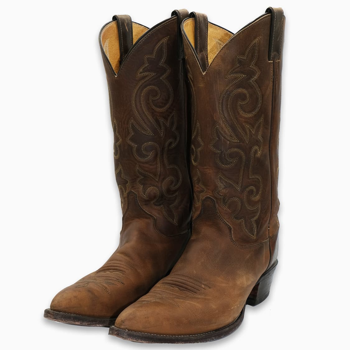 빈티지 저스틴 웨스턴 레더 부츠 10D(270)사이즈 BT27019 상품이미지1