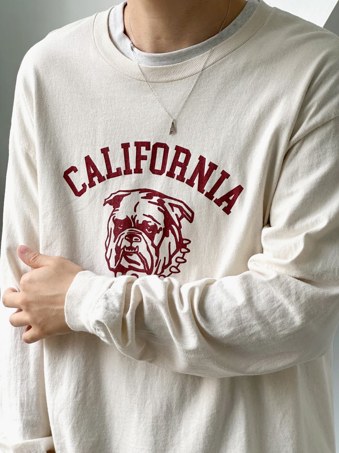 Design printing cotton long sleeve tee 상품이미지6