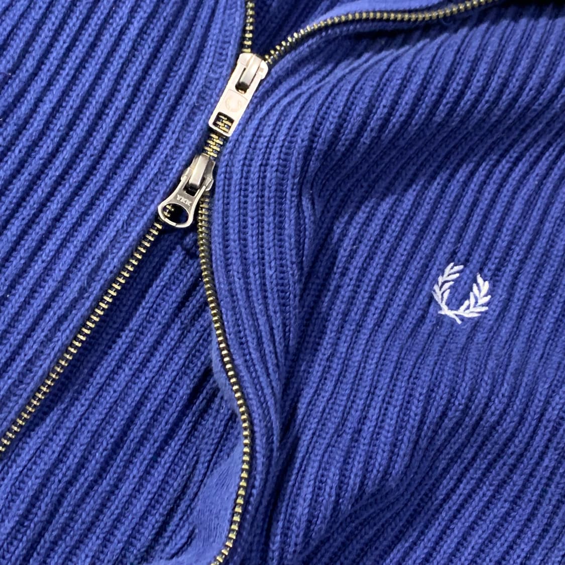 프레드페리 헤비 니트 집업 상품이미지2