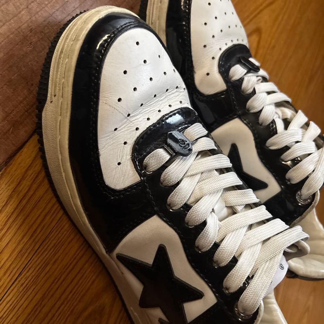 베이프 스타 로우 블랙 화이트 상품이미지3