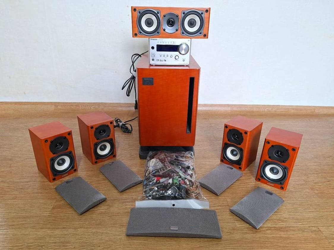 온쿄 5.1 빈티지 홈시어터 스피커 세트 레트로 매장 카페 가게 인테리어 상품이미지2
